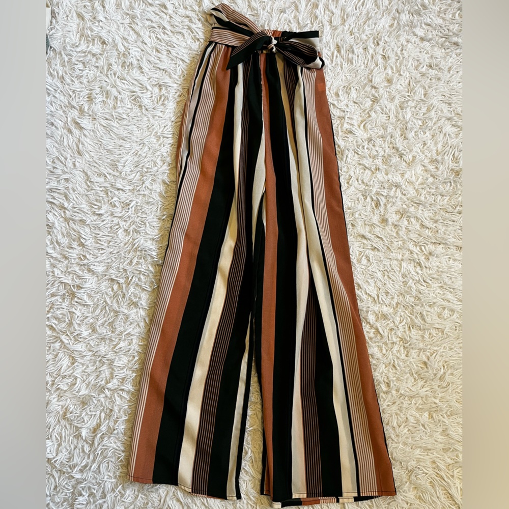 Shein flowy striped pants!